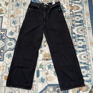 Black Levi high rise wide leg. Size 31 (12)